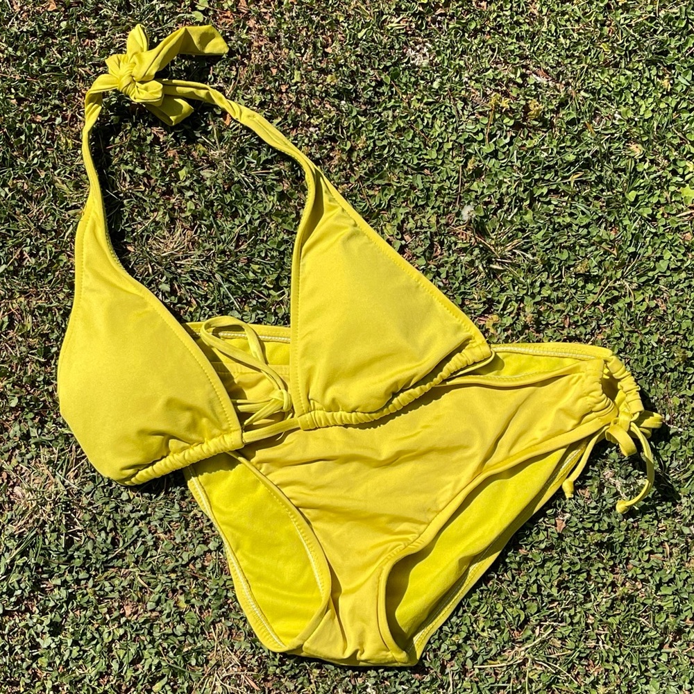 Mossimo mustard bikini small/med bottom swimsuit - Picture 4 of 4
